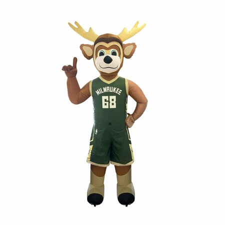 LOGO BRANDS Milwaukee Bucks 7ft Yard Inflatable Mascot 716-100-M